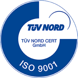 Certification ISO 9001:2015 délivrée par TÜV NORD ROND