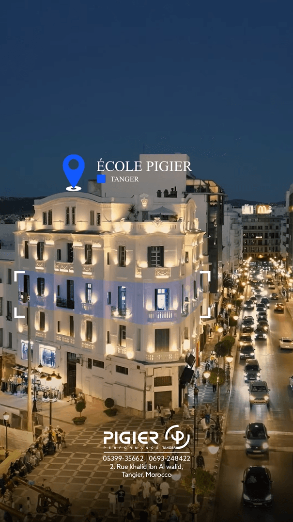 Localisation de l'École Pigier Tanger en Drone Comment nous trouver facilement